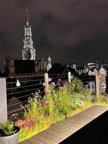 Duplex Dernier Etage Avec Terasse A Deux Pas De La Grand Place Брюксел Екстериор снимка